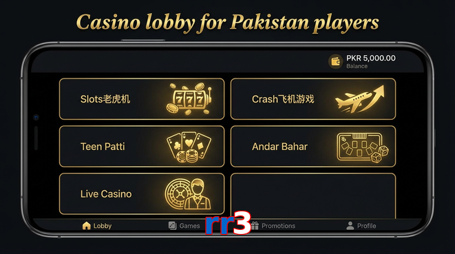 Lobby view of Rr3 for Pakistan users